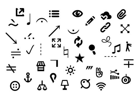 page  simple symbols vector art icons  graphics