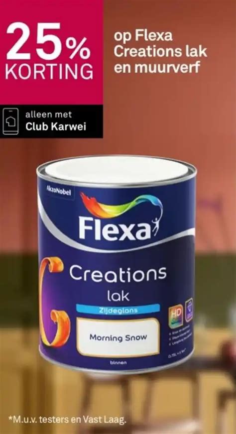 Op Flexa Creations Lak En Muurverf Aanbieding Bij Karwei