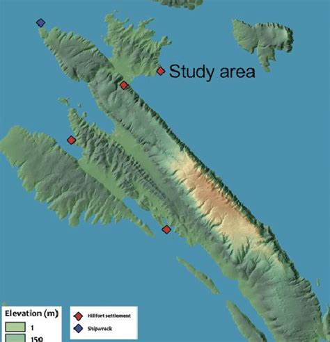 Location of Late Iron Age archaeological sites: hillforts and ...