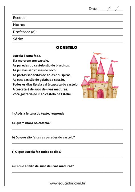 Avaliação De Português 4 Ano Interpretação De Texto E Gramática