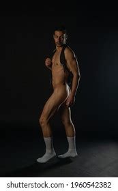 Sexy Nude Man Posing Dark Studio Stock Photo Shutterstock