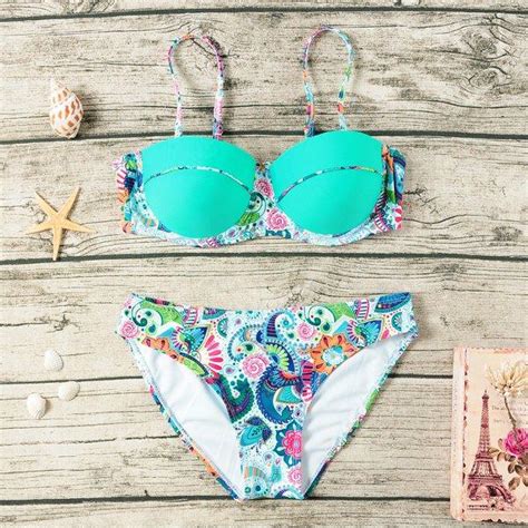 Original Sexy Abstract Figure Print Dome Nylon Swimsuit Swimwear Bikini Sets Sale Banggood