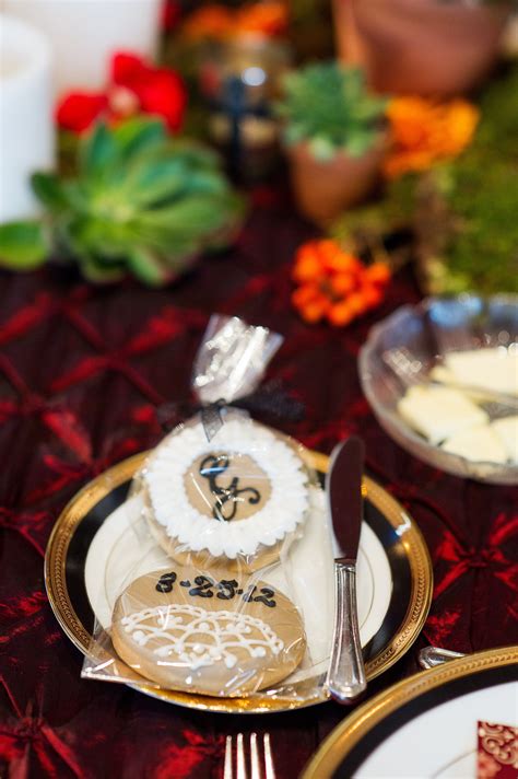 Cookie Favors Spanish Themed Wedding Spanish Themed Weddings Cookie