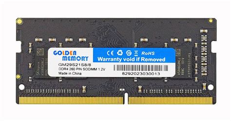 Оперативная память для ноутбука DDR4-2933 8GB PC4-23400 Golden Memory ...