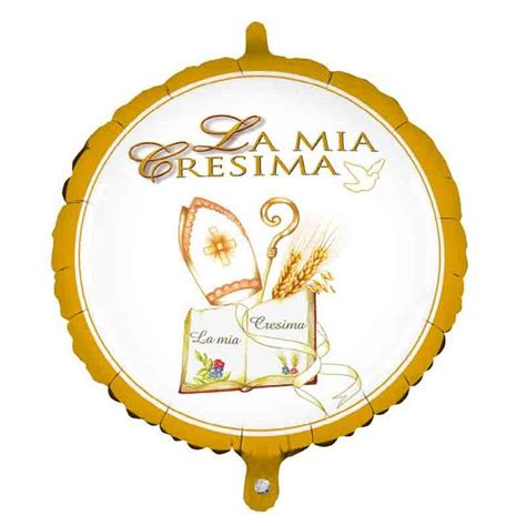 Palloncino Foil La Mia Cresima MEM10 45 Cm