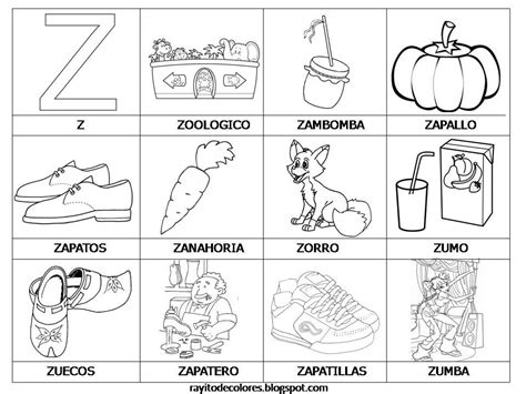 Letra Z Spanish Lessons For Kids Kindergarten Learning Activities
