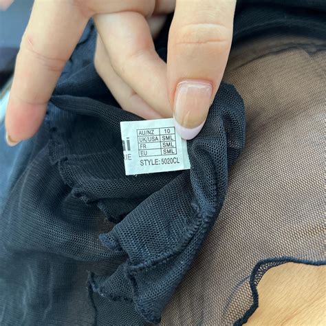 Cutesey Pink Lingerie Mesh Cami Top See Through Depop