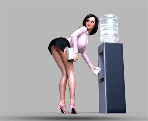 Rule 34 3d Bent Over Grendaar High Heels Innie Pussy Long Legs No Panties Office Lady Open Toe
