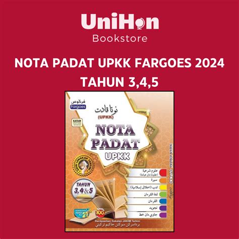 UNIHON UPKK Nota Padat UPKKTahun 345 Edisi 2024 Fargoes Lazada