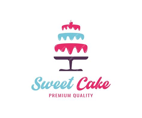 Premium Vector Creative Cake Logo Design Birthday Party Cake Logo