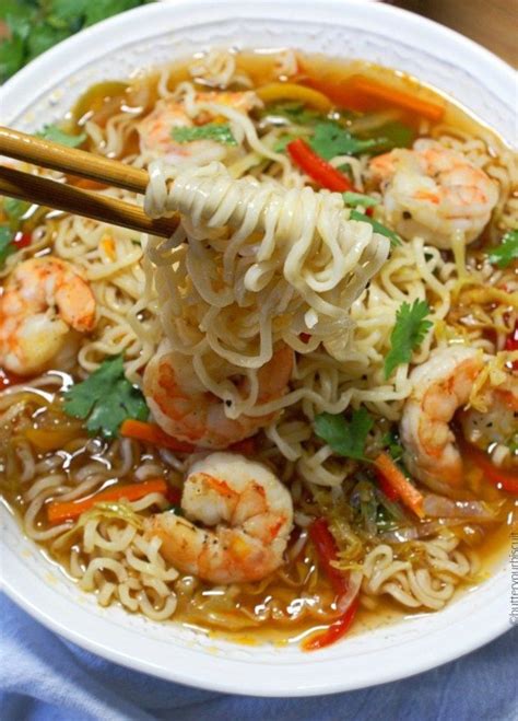 Spicy Shrimp Ramen Bowls