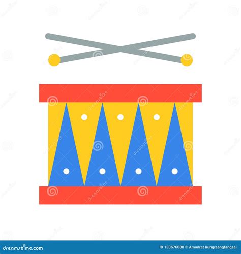 Red Drum With Drumsticks Stock Image 45706765