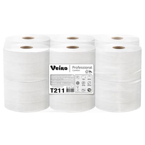 Бумага туалетная с центральной вытяжкой Veiro Professional Comfort T211 ...