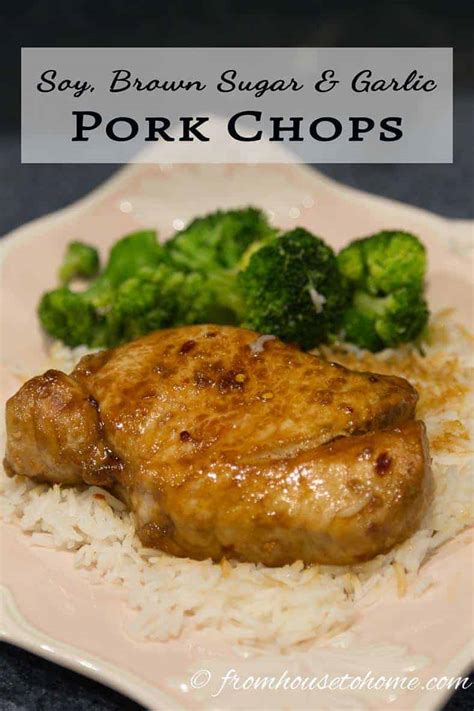Soy Brown Sugar And Garlic Pork Chops