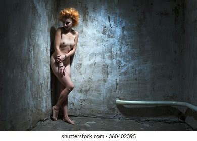 Naked Redhaired Woman Tied Rope Old Stock Photo Shutterstock