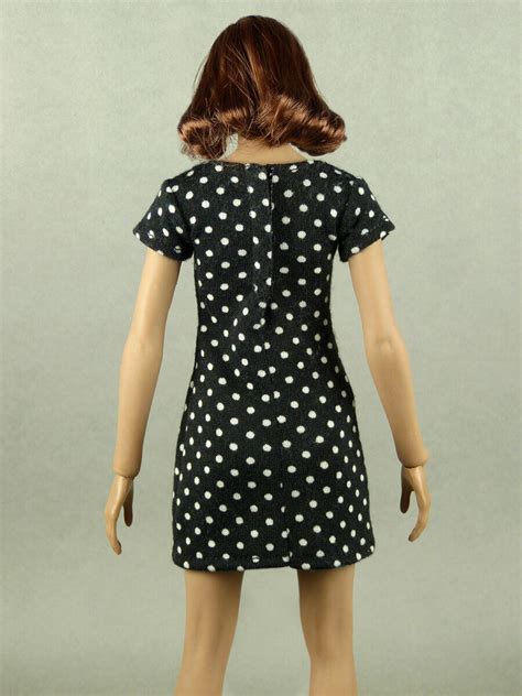 Phicen TBLeague Hot Toys Nouveau Toys White Polka Dots Black Mini Dress EBay