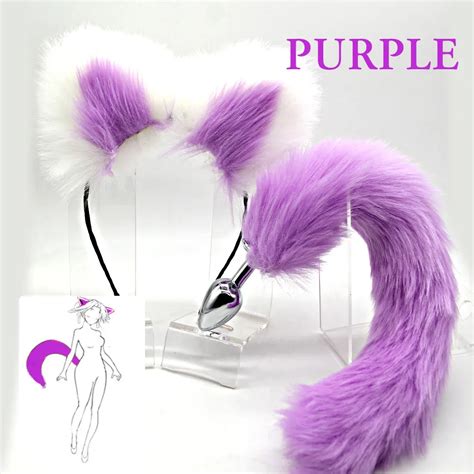 Plug Anal Cat Tail Butt Plug Tail Cute Soft Cat Ears Headband Anal Plug Sex Toys For Women
