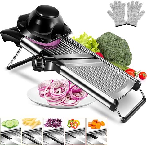 MASTERTOP Mandoline Slicer Verstellbarer Edelstahl ...