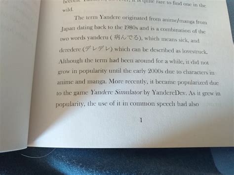 Found a small shoutout to Yandere Sim in a book about yanderes! : r
