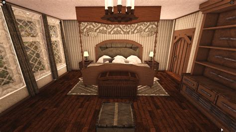 Bloxburg Medieval Luxury House Bedroom With Large Bed