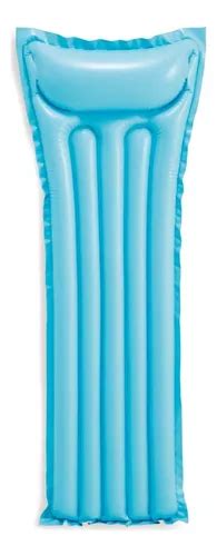 Colchoneta Inflable Para Pileta Intex Economat Azul 69x183cm MercadoLibre