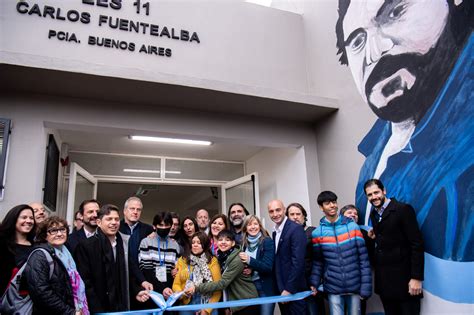 Kicillof Inaugur Una Escuela En Gar N Y Se Al Que Su Gesti N Ya