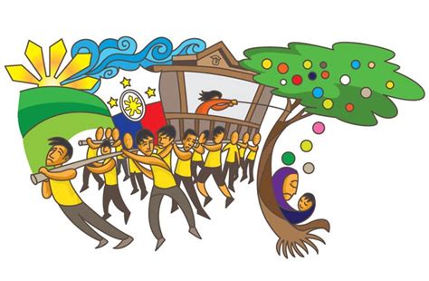 Bayanihan Cartoon