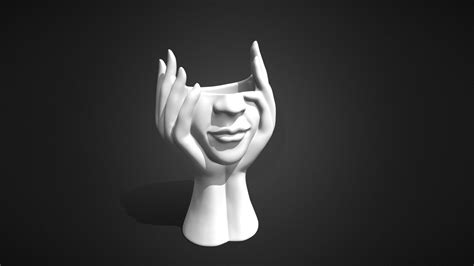 Ваза - лицо девушки - 3D model by Hardkorshick [abc3c20] - Sketchfab