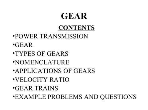 gear