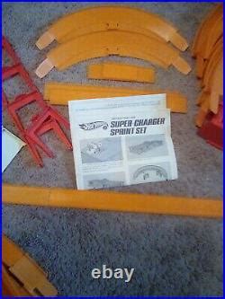 Car Track Set Vtg Hot Wheels Redline Super Charger Race Set Complete Track Box Extras