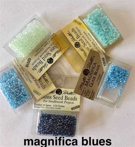 Mill Hill Bead And Treasure Packs For Embroidery 5 Packets Of Seed