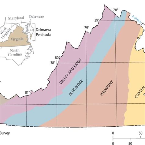 Physiographic Provinces Of Virginia 40 Download Scientific Diagram