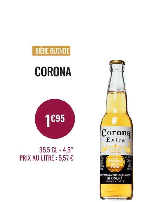 Promo Bière Blonde Corona chez Nicolas iCatalogue fr