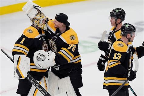 Goalie Hug 20 How Bruins Jeremy Swayman Celebrated With New Partner