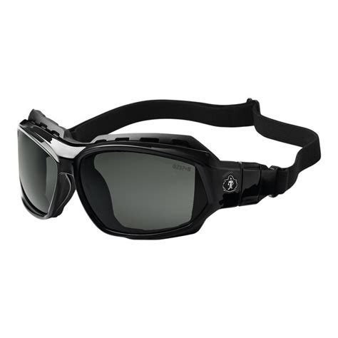 Ergodyne Skullerz LOKI Polarized Convertible Safety Spoggles with Smoke ...