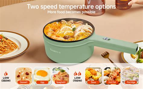 Amazon Rixhbvn Hot Pot Electric W Non Stick Frying Pan Rapid