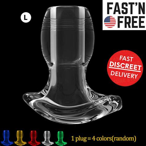 Huge Big Large Silicone Hollow Anal Butt Plug Dildo G Spot For Men