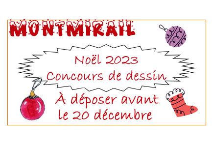 Montmirail Noël 2023 concours de dessin pour les 3 à 14 ans Site de