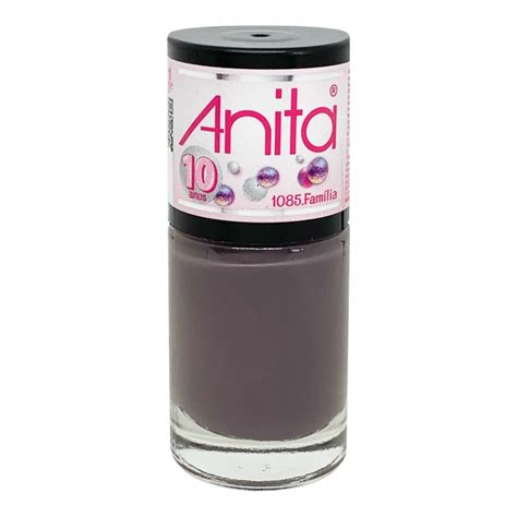 Esmalte Anita Anos Nude acinzentado Família Belezeira Nails