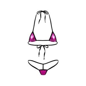 Ranrann Micro Bikini Sexy Hot Mare Metallico Costume Da Bagno Donna Intero Sexy Brasiliana