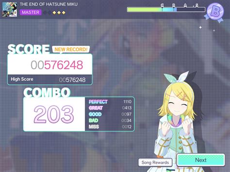 I Just Beat End Of Hatsune Miku On Master Rprojectsekai
