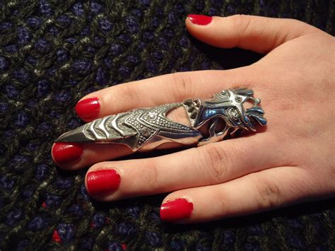 Dragon Ring Finger Claw Ring Segmented Ring Finger Etsy