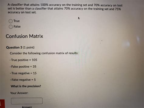Solved Consider the following confusion matrix of results: - | Chegg.com