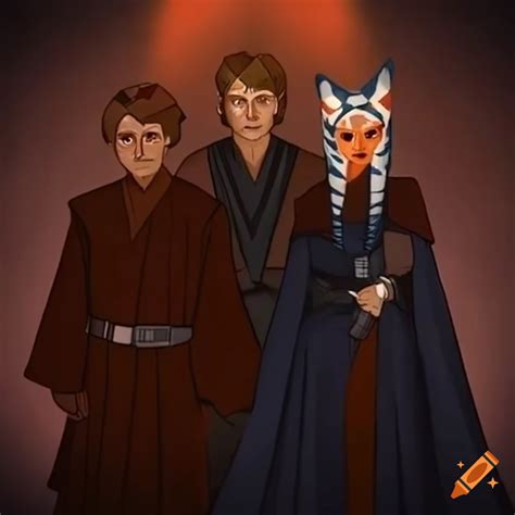 Epic Reunion Of Anakin Skywalker Ahsoka Tano And Obi Wan Kenobi From