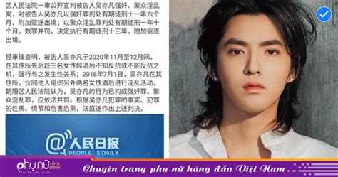 HOT Ngô Diệc Phàm chính thức bị kết án 13 năm tù giam Phụ Nữ Gia Đình