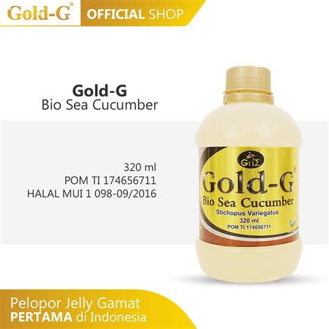 Jual Gold G Jelly Gamat Gold G Bio Sea Cucumber Shopee Indonesia