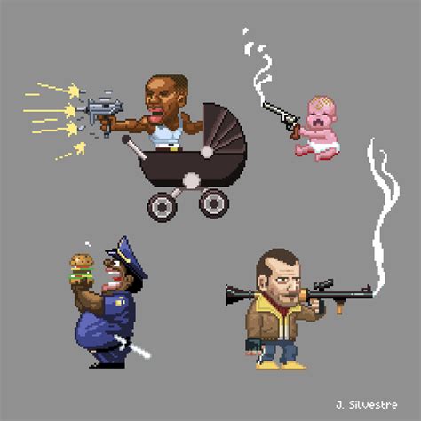 Gta - Pixel art by JonSilvestre on DeviantArt