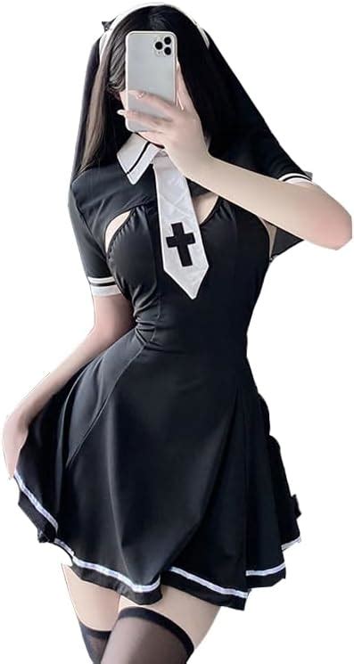 Amazon Zytc Nun Costume Sexy Nun Outfit For Women Anime Roleplay Stage Cosplay Lingerie