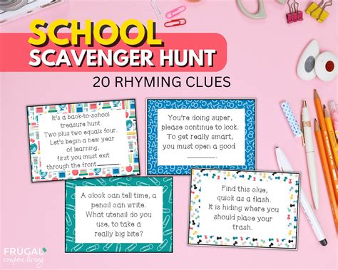 printable scavenger hunt riddles 2