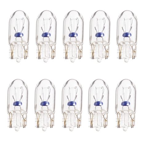 10pk Satco S6975 75w 24v T325 Clear Wedge Base Xenon Miniatures